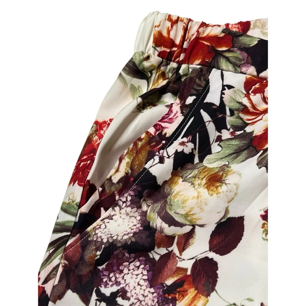 Disney Alice Through The Looking Glass G by Giuliana floral print pants women’s